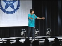 DVD「西野亮廣独演会」の一場面。