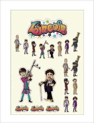 リンカーンA5ステッカー。価格は420円