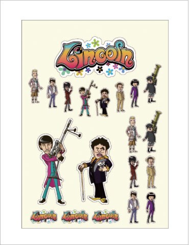 リンカーンA5ステッカー。価格は420円