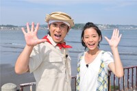 MCのよゐこ濱口優と林愛夏。(c)テレビ東京