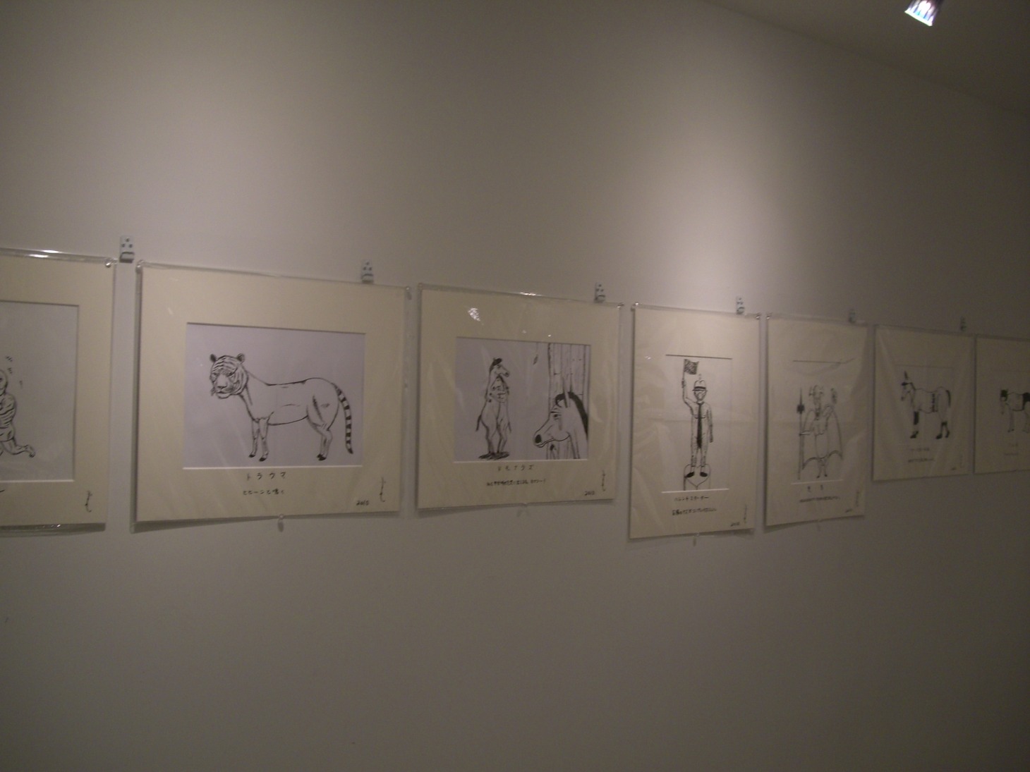 個展の様子。