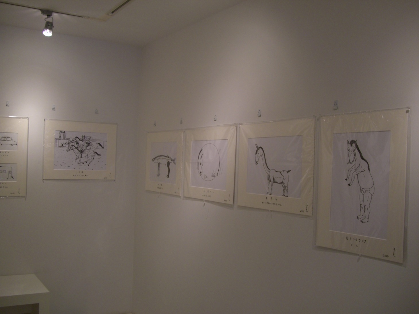 個展の様子。