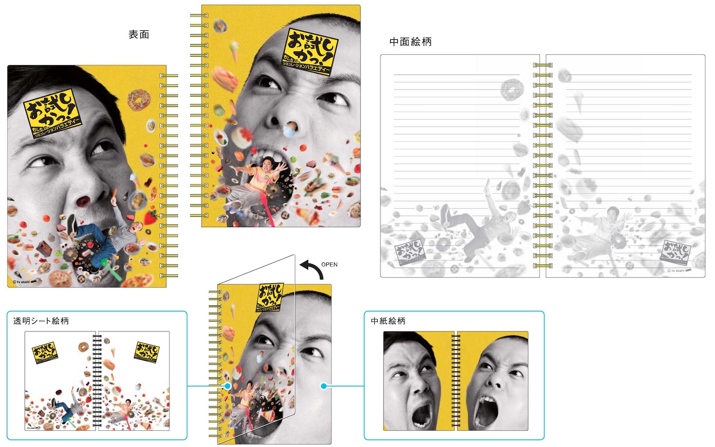 お試しかっ！リングノート。A5サイズで価格は735円。