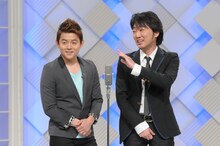 「笑神降臨」で4本の漫才を披露するスピードワゴン。(c)NHK