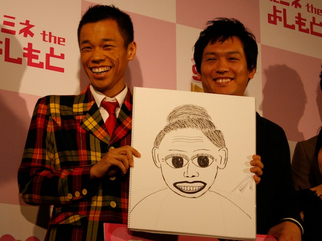 先月7月7日に入籍していたことを発表したCOWCOW多田。お相手の女性の似顔絵を披露し「加藤ローサ似です」とコメント。