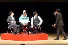 オードリー若林vs平成ノブシコブシ吉村による決勝戦の様子。