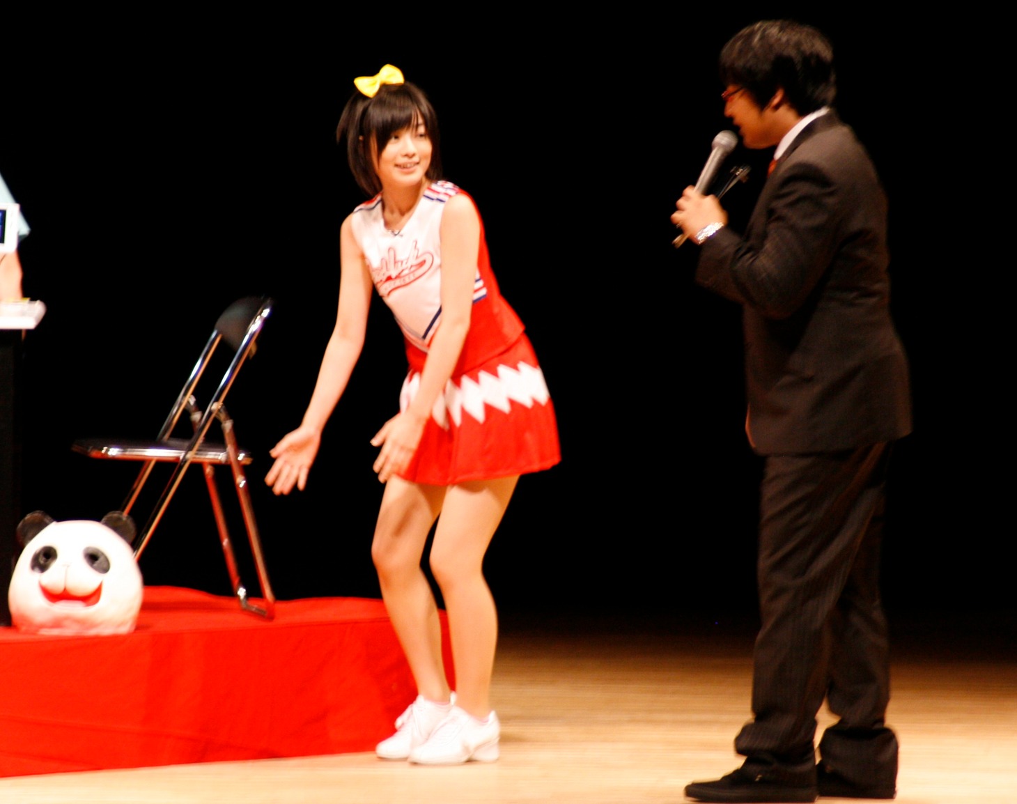 パンダ好きとして有名な藤岡みなみ。「パンダの顔」を持参するなど最後までマイペースを貫いた。
