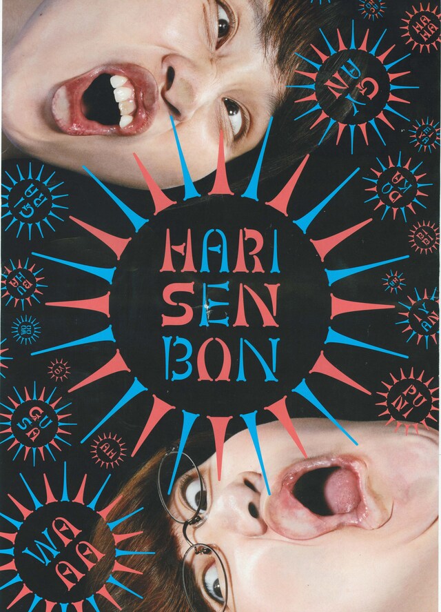 ハリセンボン単独ライブ「ロビン博士と黄金のスカル」のチラシ。