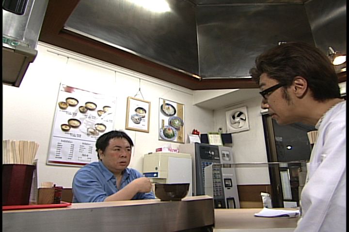 コント「そばや」の一場面。