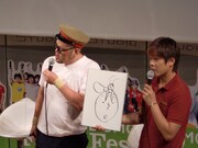 川島の絵描き歌「頭の上にカマキリ乗ってます」。