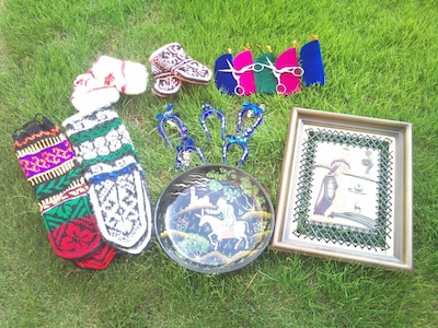 間寛平がファンのために用意したお土産の数々。