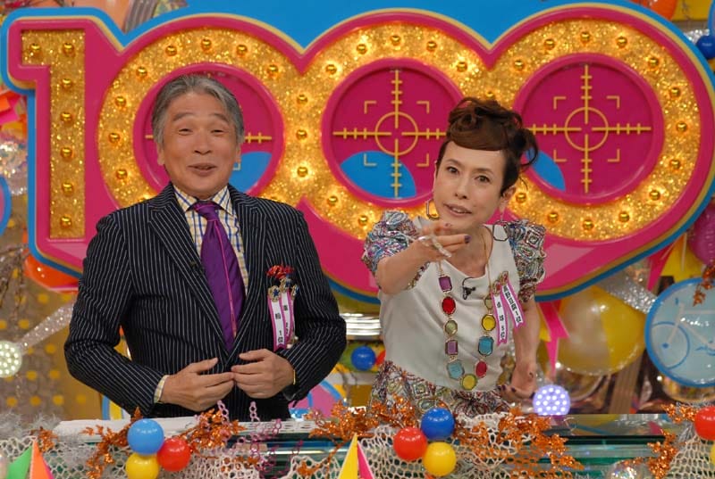 「芸能界1000人大調査！プライベート完全データ化スペシャル」（読売テレビ・日本テレビ系）の司会を務める堺正章と久本雅美。(c)KTV