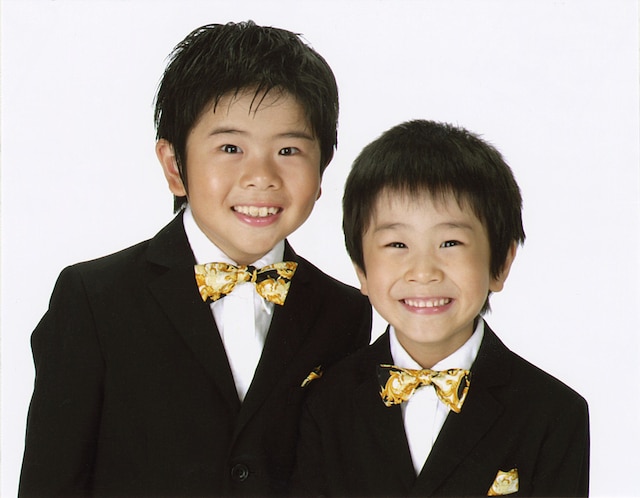 是枝裕和監督の最新作「奇跡」で映画初主演を務めるまえだまえだ。