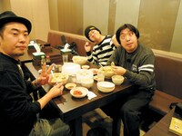 ロケ中のひとコマ。