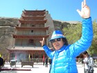寛平敦煌をラン、世界遺産を訪れる