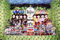 タワーレコード新宿店に展示されるザ・ビートルズのコレクタブル・グッズ（イメージ）。
