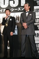 亀田大毅と武蔵（左から）。