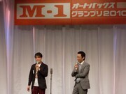 M-1の司会も10年目となったはりけ～んず。前田はおなじみとなった勝負服のアニメTシャツで登場。とうとう犬の大会「芸-わん！グランプリ」の司会にも抜擢されたそう。明日埼玉・西武ドームにて決勝大会が行われる。