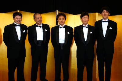 「ダウンタウンのガキの使いやあらへんで!! ダウンタウンの大晦日スペシャル!! 『絶対に笑ってはいけないスパイ24時！』」に出演するガキ使メンバー。