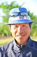 現在広島県内を走行中の間寛平。