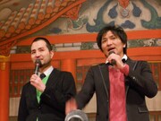 スリムクラブが「沖縄感謝の夕べ」で映画祭をアピール