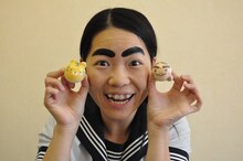 新スイーツ「イモトわたろん」をプロデュースしたイモトアヤコ。