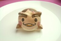 わたろんでできたイモト。1つ1つ手作りで表情豊かに作られてる。