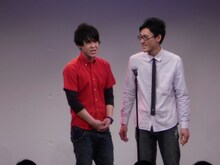 漫才を披露したタンドリーチキン。冨永はコーナー中ナイツ土屋に間違われた。