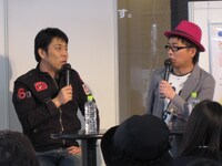 東京・立川高島屋で行われた「なるほど！健康食品早わかり講座」で、健康食品にまつわるトークを繰り広げたパンクブーブー。