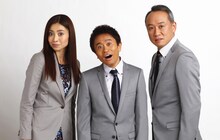 新番組「Oh！どや顔サミット」の司会を務める浜田雅功、西村雅彦、片瀬那奈。西村は「視聴者の方々に、どや顔の素晴らしさと、私のどや顔を印象付けていきたいと思っています」、片瀬は「世界のいろんなどや顔をはじめ、変なことやアホなこともしっかりと真面目に紹介していきたい」と意気込みを語っている。(C)ABC