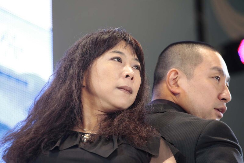 「お笑い芸人うたうまライブ～よしもと芸人プロデュース　パラパラ漫画企画発表会～」に出演した椿鬼奴とレイザーラモンRG。