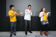 ロザン菅は「殺人犯役をやってみたい」と答えると、会場から「雰囲気ある……」との声が。さらに、宇治原のことを「手塚治虫さんの漫画『火の鳥』に出てくる、人間になった後の火の鳥に似ている」と語るとまたも観客からは賛同の反応が。