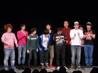 「クイズしあつ野郎」に招集されたグランジ、ロシアンモンキー、マキシマムパーパーサムつよし、ものいい、ギンナナ。