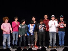 「クイズしあつ野郎」に招集されたグランジ、ロシアンモンキー、マキシマムパーパーサムつよし、ものいい、ギンナナ。