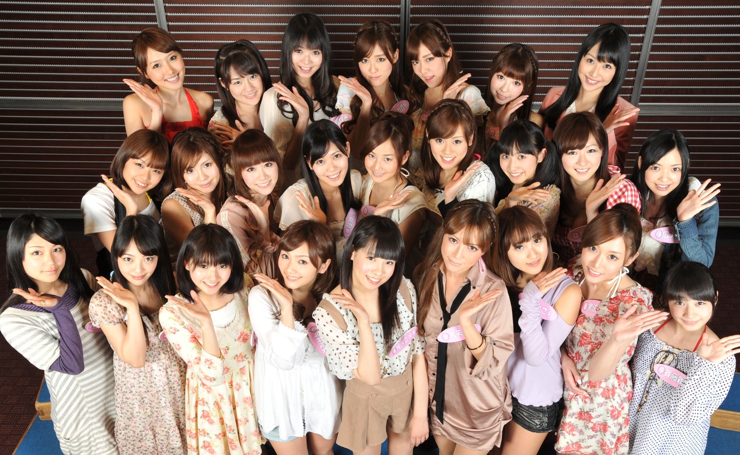 「アイドルの穴2011～日テレジェニックを探せ！」に出演している「日テレジェニック」候補生25名。