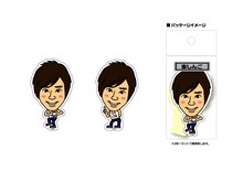 「芸人ステッカー（楽しんご）」のイメージ写真。2枚入りで210円。