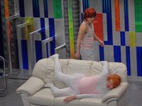 カツラ姿の2人を見た菊地は「マンガ『ONE PIECE』のナミと叶美香さんみたい」と例えた。