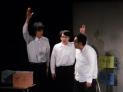 不動産屋という設定の夜ふかしの会・大重、THE GEESE尾関、どきどきキャンプ岸。無言で設定を決める場面では、登場早々大重が「あーヤバい」と声を出し、オチを言いたくない尾関がオチではないセリフを奪うなど、即興コント前から暗雲が。