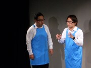 どきどきキャンプのコント。コンビニの先輩と後輩があだ名をめぐって大暴れする。