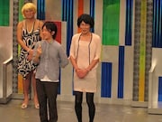 「優勝したら刑期が短くなる」という薄幸の女性「かわしまよしこ」ことシソンヌじろう。年齢は47歳、自分の点数は「罪を除けば100点」と語った。