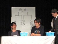 サンキューがピンポン球をくわえた姿を「亀の産卵」と言おうとして「亀の妊娠」と言ったイーグル。「俺もう最近生きるのしんどい」と、あきらめ顔だった。