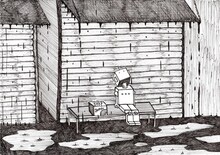 ミサイルマン岩部・画。(c)吉本興業