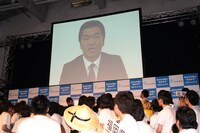 「東京と大阪だけで芸人を作る時代ではない。笑いも地方分権。お笑いをブームで終わらせずに支えたい」と語った島田紳助。