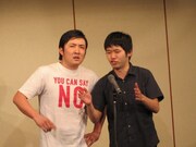 天の川は勢いのある正統派漫才を披露。ライブ合間のMCでは2人が一緒に映画を見に行った際のエピソードなどを明かした。