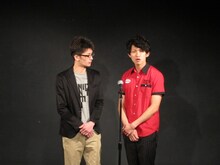 トップバッターで漫才を披露したダメジン。