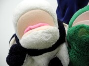 皮膚が薄くなったうしくんのアゴ。