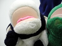 皮膚が薄くなったうしくんのアゴ。