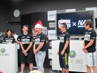 ジーンズ柄のスパッツを穿いてきた原西。後輩の庄司に「大きな声でスパッツ紹介しただけじゃないですか」とツッコまれた。