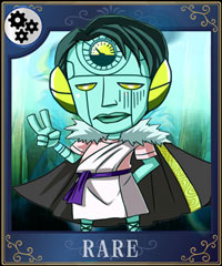 「大争奪!!レジェンドカード」の期間限定ダンジョン「神アプリ島」イベントにバナナマンのレアカードが登場。写真はバナナマン設楽のレアカード。