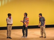 ななめ45°のコント。感動の送別会だったはずが、主役の男性が起こした行動とは。